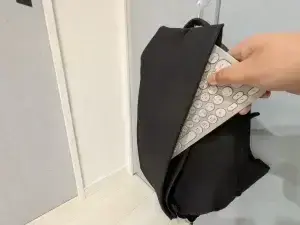 cote&cielのデイバッグにK380sがすっきり入る様子